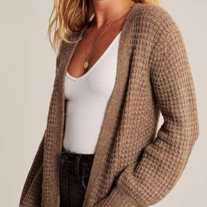 Waffle Stitch Duster Cardigan 
